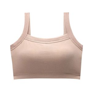 INTIMA 2 In 1เสื้อยกทรงสำหรับผู้หญิงเสื้อกล้ามผ้าฝ้ายพร้อมแผ่นหน้าอกแบบตายตัวชุดชั้นในบรายกกระชับหน้าอกไร้ตะเข็บไร้สายป้องกันการเปิดรับแสงเสื้อกั๊กแบบเต็มคัพสวยงามสปอร์ตบราเลตต์