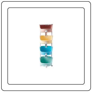 【JJ HOME】881 Toy Storage Rack for Kids Plastic Bin Box with Wheels