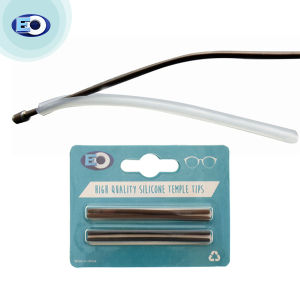 EO Anti-Slip Eyeglasses Silicone Tube Temple Tips WH-13X - Black & Brown