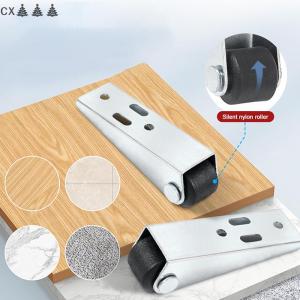 CX🎄💓💥 Đồ nội thất bánh pulleytelescopic di động bánh xe bảng chịu lực ròng rọc hướng dẫn Xe đẩy nặng bánh xe phụ kiện nội thất