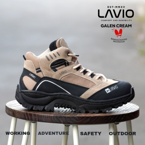 Sepatu Safety Pria Lavio Galen Ujung Besi Untuk Kerja Proyek Lapangan Industri Outdoor Terlaris 2024