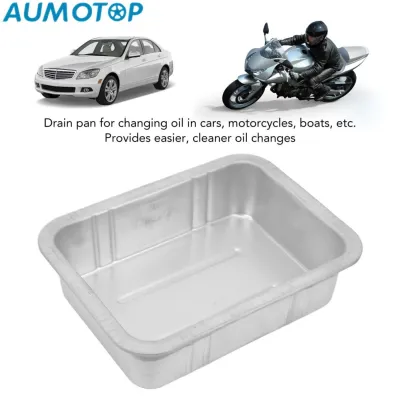 AUMOTOP Automotive Oil Drain Pan Easy To Clean Universal Solid Construction Rust Resistant Oil Change Pan for Boat for Motorcycle