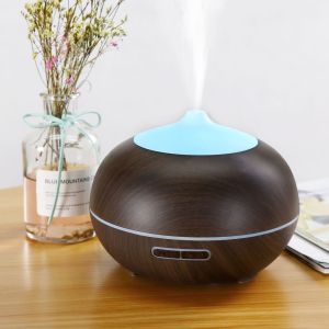 MÁY KHUẾCH TÁN TINH DẦU 550ml Cao Cấp Chuyên DụngCó REMOTE Điều Khiển Từ Xa - Phun Sương Siêu Âm Đèn LED 7 Màu Rất Đẹp