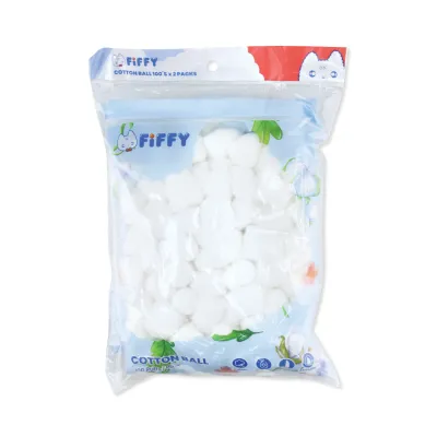 FIFFY COTTON BALL 100 PUFFS X2 (98-381)
