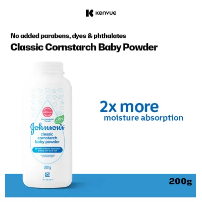Johnsons Baby Corn Starch Powder Classic 200g