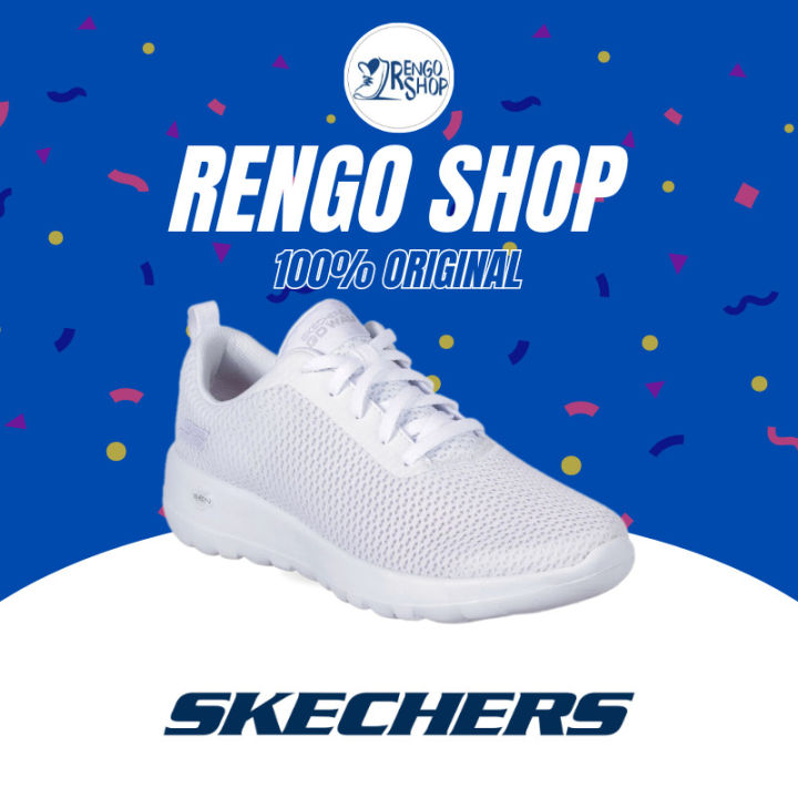 Sepatu Sneakers Wanita Skechers Go Walk Joy Paradise 15601/WHT