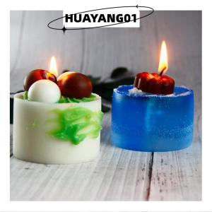 HUAYANG01 [HOT FASHION] Cylindrical Candle Mould Handmade Candle Mold Silicone Mold Wax Mold Small Craft
