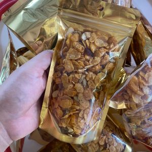 คอนเฟลกคาราเมล ธัญพืช เครื่องแน่น หอมเนยและน้ำผึ้ง กรอบอร่อย (เนยสดแท้) ขนาด 100 กรัม