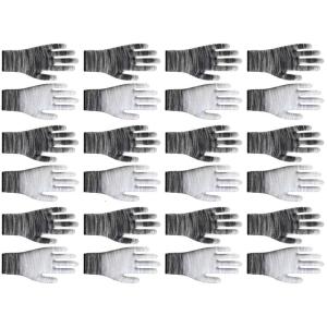 12 Pairs Latex Coated Gloves Safety Work Gloves for Warehouse Fishing Gardening Gloves for Men and Women