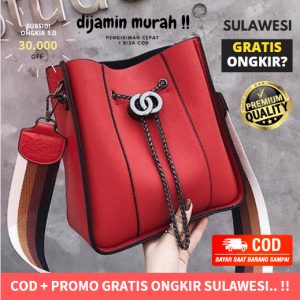 Tas Selempang Wanita Model Terbaru 2025 Import Batam (Bisa COD) Premium Quality Branded - TP18793 Red