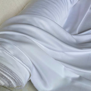 Vải Lụa Trắng Mặt Bóng - Chất Mỏng Vừa Mềm Mịn Không Giãn Khổ 1m5 - May Áo Kiểu Đầm Váy