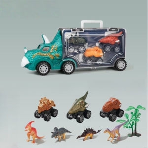 Pull Back Vehicle Toy Children Dinosaur Car Tyrannosaurus Rex Storage Container Kids Birthday Present Permainan Kereta