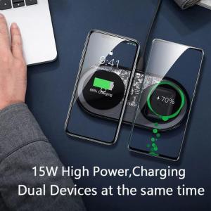 BASEUS DUAL WIRELESS CHARGER DOCKING QI FAST CHARGING WIRELESS ADAPTOR