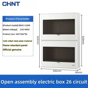Panel box Shell box CHNT 4/6/9/13/26 Power box Cover Circuit breaker box Power distribution box