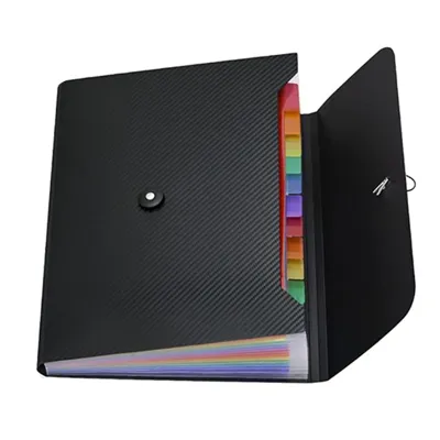 (TGZF) File Expanding File Folder 13 Pockets A4 Letter Size Paper Document Receipt Folder for Classroom Home Easy to Use