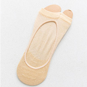 Summer Fish Mouth Socks Split Toe Shallow Clogs Breathable Mesh Two Finger Socks