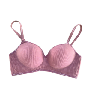 【Delivery 2-3 Days】YIFAFA New Girl Bra Fashion Letter 3CM Seamless Underwear For Women Fashion SmaIl Chest Push-Up 32-42AB CUP Thickened Underwear Girl Small Breasts Push Up Bra Soft Comfort Breathable