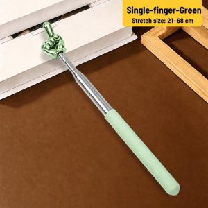 CHLOCH Tay cầm chống trượt Que đọc sách có thể thu gọn Có thể mở rộng Thiết kế ngón tay Gậy dạy học Di động Cần chỉ Công cụ dành cho giáo viên trong lớp học