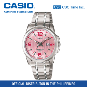 CasioSilver Stainless Strap 50 Meter Quartz Watch For Women (LTP-1314D-5AVDF)