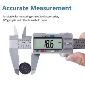 ECOCOKU Inch/Metric Electronic Digital Caliper Digital Display 0-150mm Vernier Caliper Professional High-strength Plastic Digital Ruler Jewelry Play Bracelet Measuring