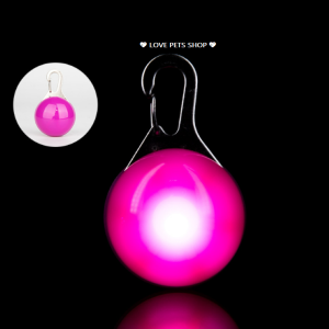 Đèn led chống đi lạc cho Chó Mèo hình mặt dây chuyền - Love Pets Shop