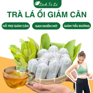 Trà lá ổi giảm cân trà túi lọc búp ổi hỗ trợ giảm mỡ bụng nhuận tràng làm đẹp da tiện sử dụng