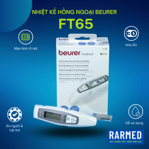 Nhiệt kế hồng ngoại đo tai trán 6 trong 1 BEURER FT65 kết hợp cho trẻ em