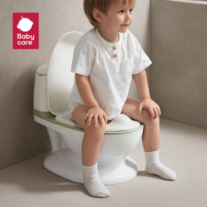 Babycare กะโถนหัดนั่งสำหรับเด็ก ชักโครกเด็ก กระโถนเด็กฝึกขับถ่าย สีเขียว