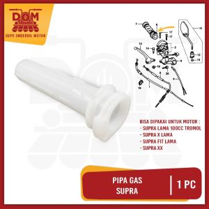 Pipa Gas Supra (PSP) Selongsong Slongsong Putih Throttle Tarik Iner Gas Honda Supra Lama Old