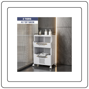 【JJ HOME】Movable Laundry Storage Rack Integrated Space-Saving Laundry Basket Laundry Basket with Wheels