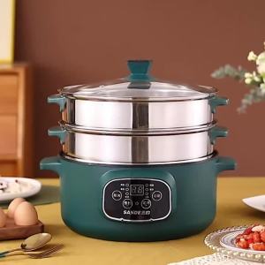 【LDIES】หม้อหุงไฟฟ้าอเนกประสงค์หม้อไฟหม้อไม่ติดหม้อไฟฟ้าหม้อหุงไฟฟ้าหอพักก๋วยเตี๋ยวหม้อทำอาหารหม้อไฟฟ้าขนาดเล็ก