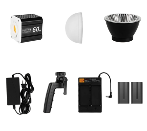 60W LED Studio Video Light Continuous Lighting Kit With Bowens Mount Cooling Fan Softbox