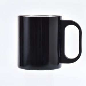 MUG GELAS KOPI ATAU TEH AESTHETIC STAINLESS STEEL 304 ANTI TUMPAH AN
