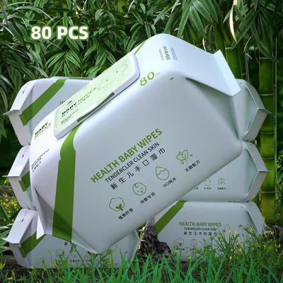 1/3/5 packs 80 sheets Big baby wipes wifes unscented sale free shipping for new born baby aldult