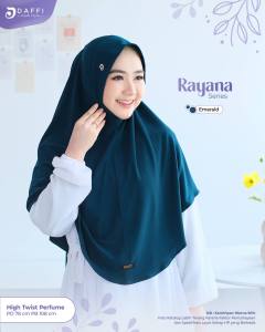 Rayana Daffi Hijab Jilbab Instan Malaysia Dagu Non Ped Jersey Jumbo Terbaru Simple 2024 