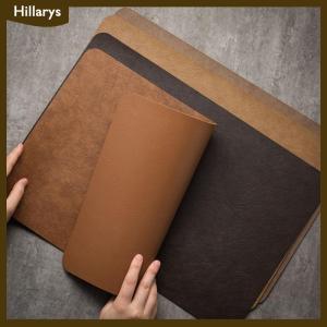 [Hillarys] 1pcs Light Luxury Solid Leather Placemat Coffee Brown PU Table Mat Waterproof Oilproof Heat-Insulated Plate Bowl Pad Table Decor