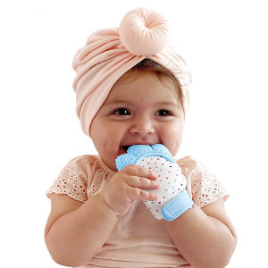 Orzbow Baby Teething Mitten BPA-Free Self-Soothing Pain Relief Teething Mitt Glove for 3+ Months Toddlers Infants