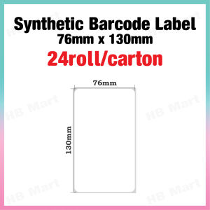 1 Carton Waterproof Synthetic Barcode Label Stickers Kalis Air High Quality Sintetik Barcode Label BC04B