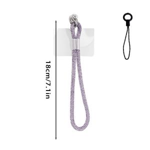 Glitter Flashy Rhinestone Cell Phone Charm Lanyard / Luxury Mobile Phone Wrist Straps / Universal Phone Anti-lost Hanging Rope