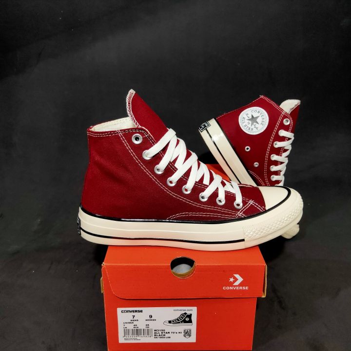 Sepatu Converse 70s Dark Red All Star Converse Dark Burgundy Dark
