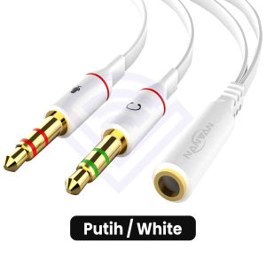 [COD] NANVAN Audio Mic Gaming Splitter For Pc Speaker Laptop Headphone