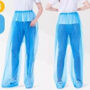 1/3/5pcs Disposable Rainpants Raincoat Thickened Adult Emergency Waterproof Pants Raincoat Free-Size