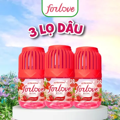 Combo 5 Lọ Tỏa Hương Đào Forlove Thơm Phòng Hương Đào với hương thơm tự nhiên dễ chịu khử mùi