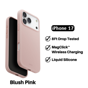 UNIQ Lino iPhone 17 Pro Max Case / 17 Pro / 17 Air MagClick Charging Liquid Silicone Phone Case