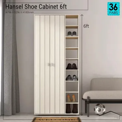 Luxe: Hansel 6ft Shoe Cabinet | Cupboard Shelf