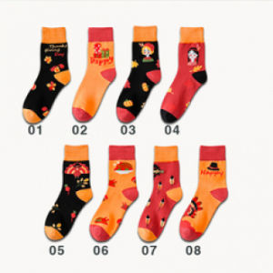 Christmas Socks Santa Claus Socks Cotton Knit Novelty Thickness Santa Stockings Xmas Funny Socks Xmas Gift