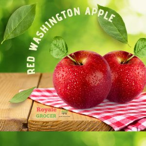 Royale Grocer US Red Washington Fresh Apple 5pcs per pack Epal merah 美国红苹果 5 粒