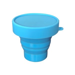 Portable Silicone Folding Water Cup Outdoor Heat Resistant Telescopic Collapsible Foldable Mug for Travel Camping