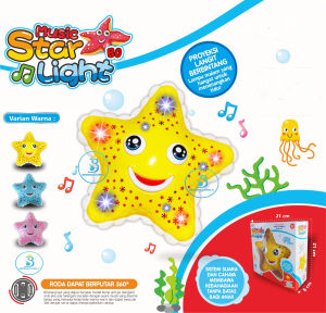Mainan Anak Bintang Berjalan Music Star Light - Mainan Bintang Laut Bisa Berjalan Ada musik
