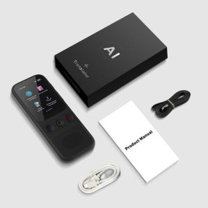 T16 AI Voice Real Time Translator Machine 138 Multi Online Languages Voice Record 3.1 Inch Big Screen Portable Offline Tuitor